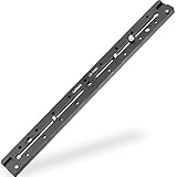 LEFTFOTO 400mmロングクイックリリースダブルダブテールスライドレールユニバーサルQRプレート,とARRI位置決め穴 1/4 "および3/8 "スレッド、コールドシュー