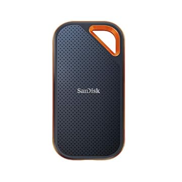 SanDisk SSD portátil Extreme Pro de 4 TB - até 2000 MB/s - USB-C, USB 3.2 Geração 2x2 - Unidade de estado sólido externa - SDSSDE81-4T00-G25