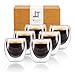 Produktbild Tempery - Doppelwandige Gläser/ Espresso Glas / Thermogläser set - Design - 80ml - Set von 6 Doppelwandige Kaffeegläser - Kaffee Gläser aus Originalglas & Geschenk perfekt für jede Gelegenheit
