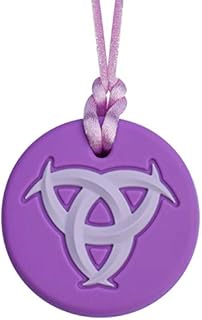Munchables Celtic Knot Sensory Chew Necklace Kids and Adults - Purple - Sensory Chewable Jewelry for Boys or Girls with Autism, ADHD, SPD