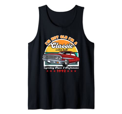 30 cumpleaños Classic Carbon Built Tees Vintage Car Camiseta sin Mangas