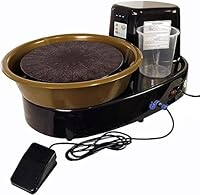 Airgoo Töpferscheibe Ceramics Clay Machine Pottery Wheel AG-60 250W Elektrische Maschine mit Independent Pedal DIY Keramik Formwerkzeug Keramik Rad Maschine