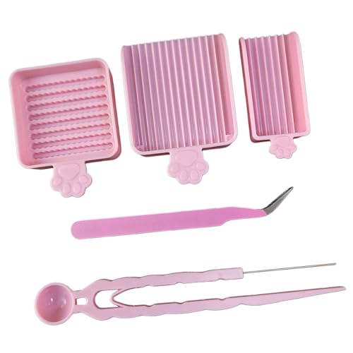 KiBcsLic 5-teiliges Set mit 2,6 mm Bügelperlen-Werkzeugen, Einzelnadelpinzette für Bastelarbeiten, Sortierwerkzeug, Zeitersparnis, professioneller Ausrichter