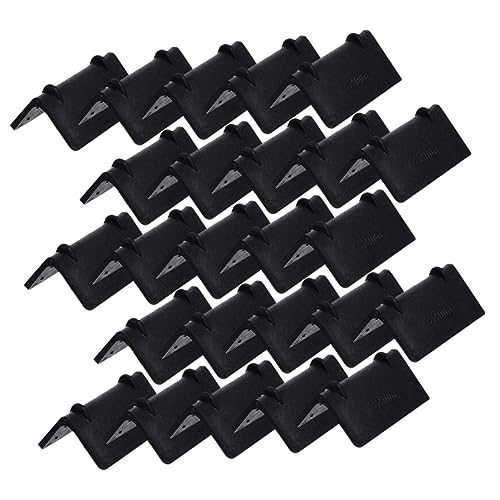 KICHOUSE 50pcs Black Plastic Corner Protectors Corner Guards for Furniture Glass Corner Protectors Shipping Corner Guards