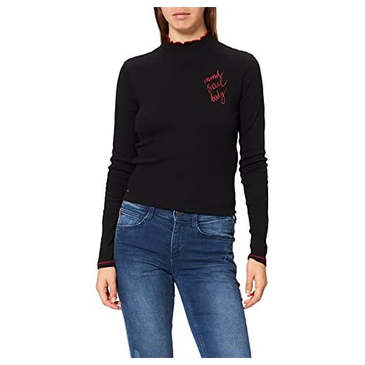 Desigual TS_artemisa Gentileschi Camiseta, Negro, L para Mujer