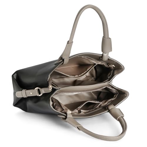 Image of EXOTIC Premium Sophisticated Structured Handbag | with Dual Handles | Adjustable Strap | Spacious Compartments (Heritage Charm Collection)