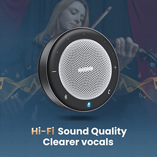 Enther&Maxhub Bluetooth Speakerphone,Usb Conference Speaker With 6 Microphones, Enhanced 360° Voice Pickup And Noise Reduction,16 Ft Pickup Distance,Home Office #TOP5