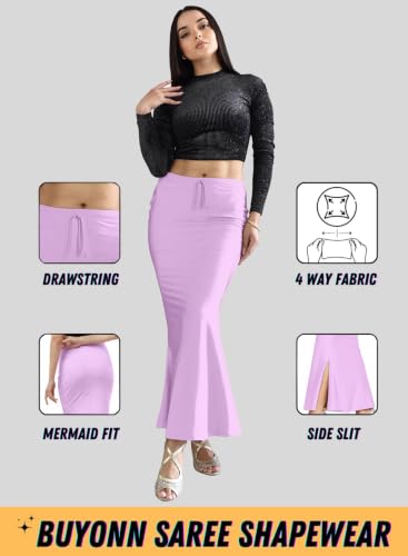 Image of Saree Shapewear Petticoat for Women | Stretchable Saree Shaper | Shapewear for Saree | Petticoat Innerwear | Saree Skirt for Women | Shape Wear for Dresse & Sarees