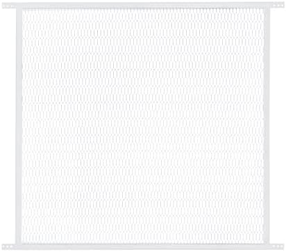 Steel Pet Grille (White 30 inch) Rv Screen Door Protector for Dogs Pets Cats Scratch Protector Replacement Screen Door Guard Pet Proof Screen Door Grill