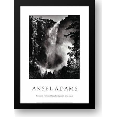 Amazon Com Bridalveil Falls 28x40 Framed Art Print By Adams Ansel Artwork Posters Prints