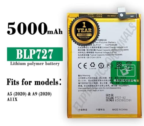 Image of BLP727 Battery for Oppo A5-2020 / A9-2020 CPH1931, CPH1959, CPH1937, CPH1939 Battery with 1 Year Warranty**** (U155)