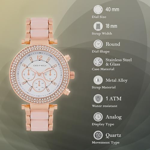 Joker & Witch pink ceramic watch – image 7