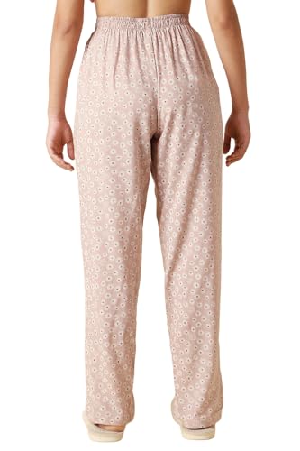 Image of Van Heusen Women's Printed Lounge Pants | Drawstrings & Side Pockets | Ultra Soft Fabric | Relaxed Fit | At home pyjamas | Everyday Comfort | Printed | Style 55306 | Available in Pack of 1 & 2