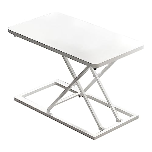 SXZenSpace Convertisseur de Bureau Assis-Debout réglable en Hauteur, rehausseur Mobile pour Ordinateurs Portables et postes de Travail informatiques, Table de...