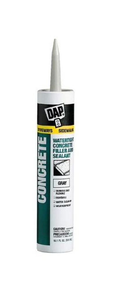 Dap 18096 12 Pack 10.1 oz. Concrete Waterproof Filler and Sealant, Gray
