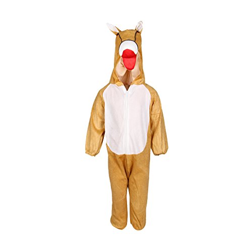 Image of Raj Costume Animal Fancy Dress Costume for Boys & Girls | Hooded Full Body Wildlife Zoo Animal Jumpsuit | Soft Costume for School Function, Fancy Dress, Halloween, Birthday, Cosplay & Role Play