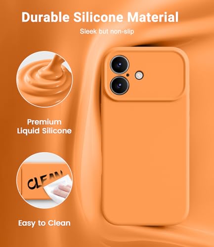 Coque iPhone 17 Magsafe OTOFLY silicone orange antichoc