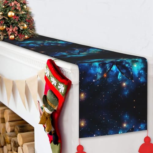 Chemin de table imprimé papillon en strass style ferme et mariage - 7