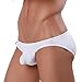 DAVID ARCHY Men's 4 Pack Micro Modal Underwear Low Rise Bikinis (S, White)