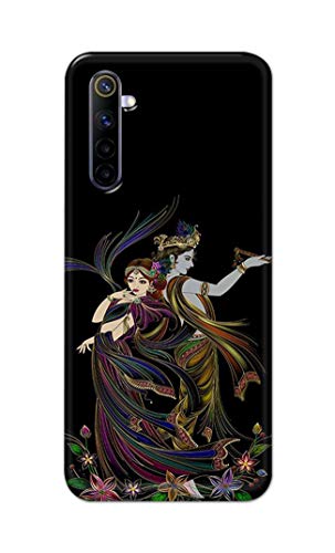 Image of Lord Radha and Krishna Hard Back Case Cover for Realme 6 Pro (6.6 inch) Back Cover -(J5) VNS2223