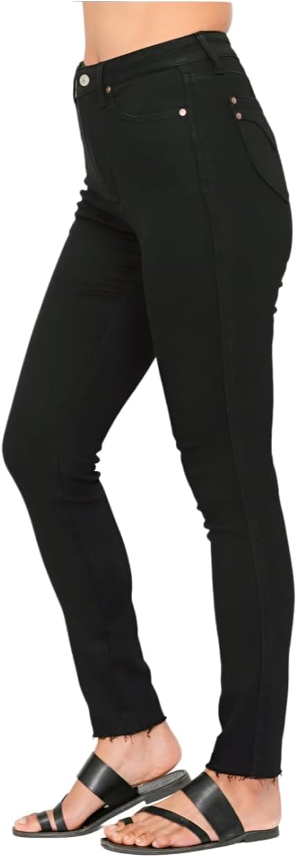 Judy Blue Tummy Control Skinny Jeans in Black