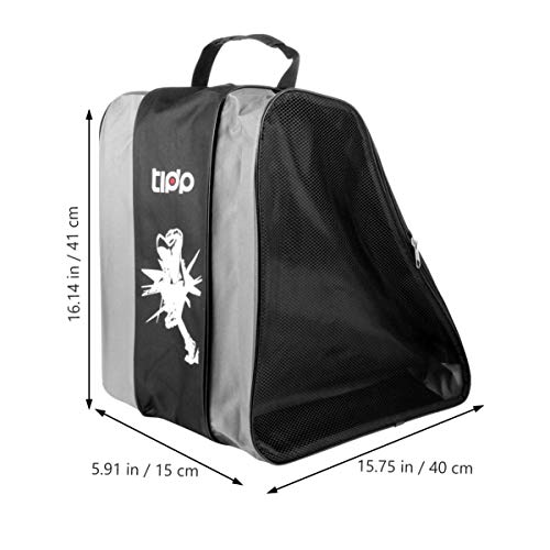 Bolsa para sapatos de skate BESPORTBLE, bolsa de skate triangular, grande capacidade, Quad Skate, bo