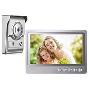 Video Intercom System,9inch Monitor for Video Doorbell Wired,Doorbell with Camera and Monitor Support Night Vision,Unlocking,Monitoring,Dual-Way for Villa Home Office Apartment