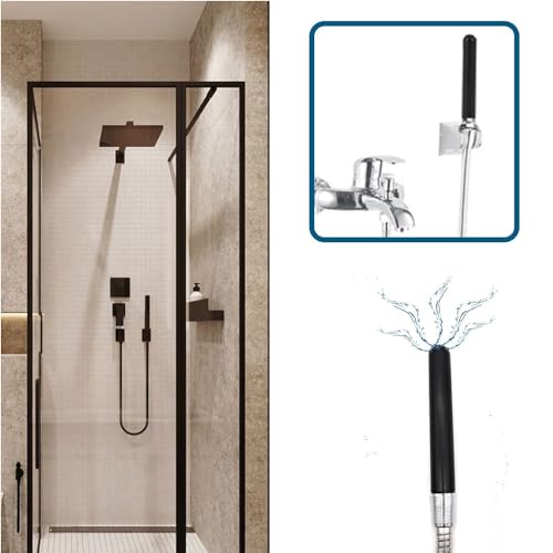 Image of Travel Shower Enema Douche System Water Control Valve for Men and Women Portable Cleaning,Shower Douche Enema Nozzle Kit Colonic System Cleaner for Most Shower Systems Black