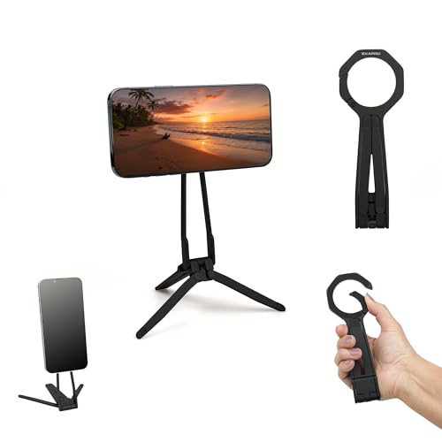 Support magnetique mobile EXAPRO noir compatible Magsafe pour stabiliser vos vlogs sans pince