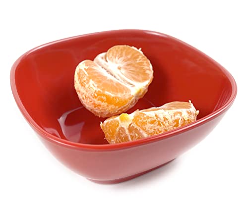 Eweigeer 4.4-Inch Melamine Dessert Bowl Kids Plastic Bowls,Small Bowl For Ice Cream Snacks Rice Salad Soup Cereal.set Of 10(Red) #TOP4