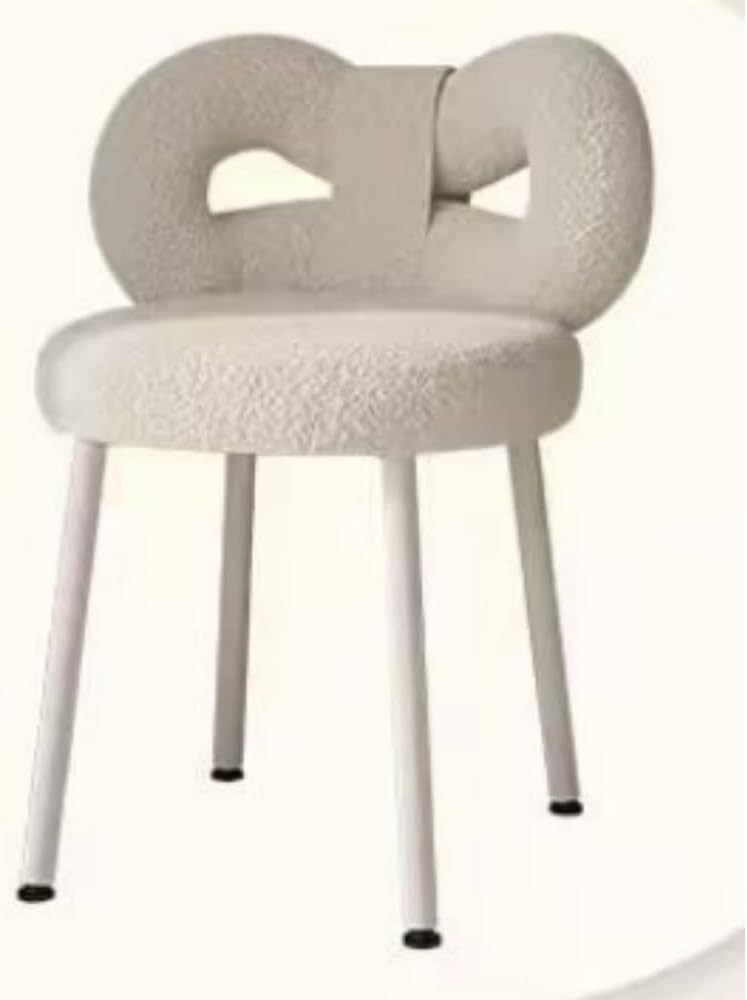 AKILERメイクアップチェア 姫系 金属製 ダイニングチェア コーヒー時用 装飾 ホーム 家庭用 レジャー ドレッサー椅子 おしゃ