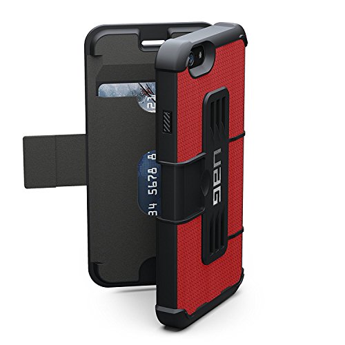 URBAN ARMOR GEAR [UAG] Folio iPhone 6/6s Feather-Light Composite [RED] Military Drop Tested Phone Case