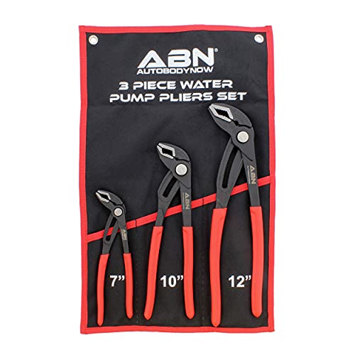 Abn Water Pump Pliers Set Push Button Adjustable Pliers - 7, 10, 12 Inch Slip Joint Pliers Jaw Locking Pliers Tool Set #TOP1