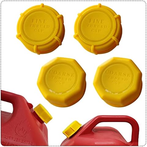 Gas Can Cap, Gas Can Cap Replacement (2-2 kits) Fits most 1/2/3/5 gallon gas can, thickened two coarse threads two fine threads .Thickened cover and seal design, More durable and better sealing Cover