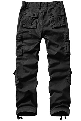 Trgpsg Women's Cargo Pants With Pockets, Outdoor Casual Camo Hiking Pants, Ripstop Construction Work Pants 3209 Black #TOP1