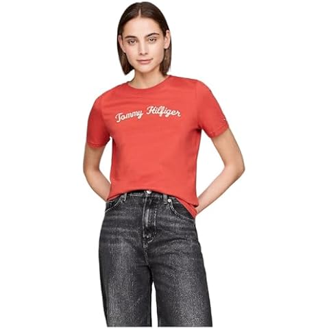 Tommy Hilfiger Women's Casual Red T-Shirt Cover