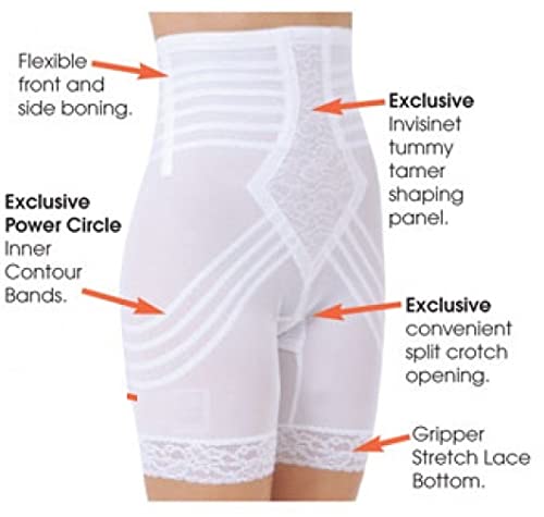 Rago Style 6209 - High-Waist Thigh Slimmer Firm Shaping. Guaranteed No Top Roll, 32, Beige #TOP2