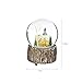 Glass Snow Globe Polystone Musical Water Globe with Christmas House