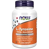 NOW Supplements, L-Tyrosine 750 mg, Supports Mental Alertness*, Neurotransmitter Support*, 90 Veg Capsules