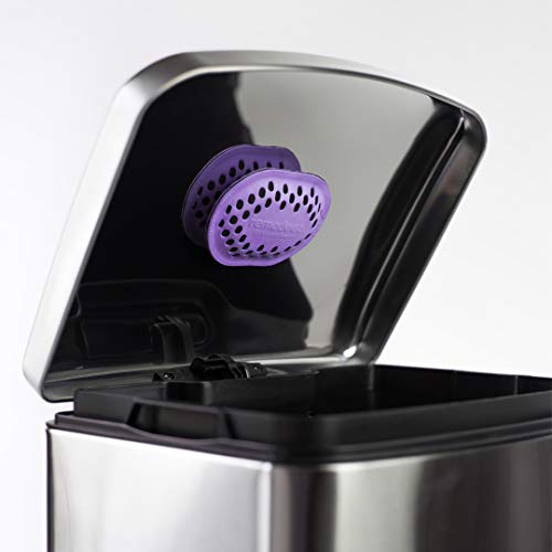 Image of remodeez Trash Can Diaper Pail Recycling Bin Deodorizer Eliminator Odor Absorber-Nontoxic Coconut Activated Charcoal, Purple