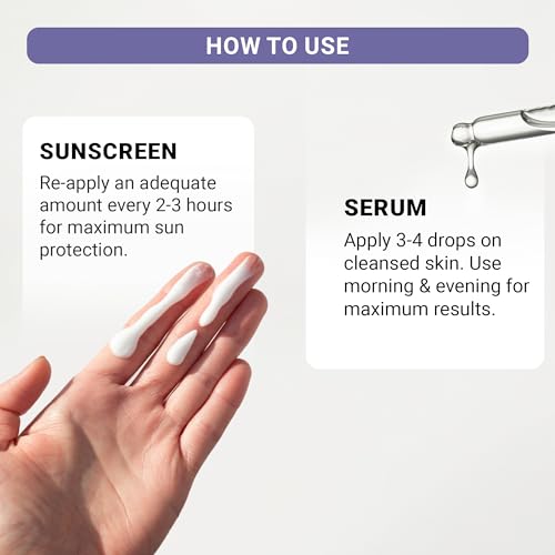 Image of Sereko Vitamin C Glowing & Brightening Face Serum & Sunscreen Cream Gel SPF 50++++ for Women & Men (Glow & Protect Duo)