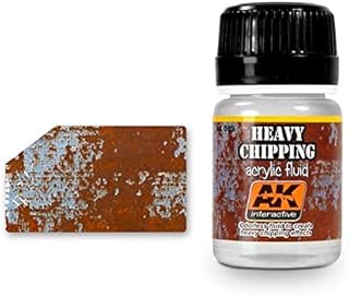 AK-Interactive AK 089, Heavy Chipping Effects Acrylic Fluid - 35 ML / 1.18 Fl.Oz Jar - Model Building Paints and Tools # AK-089