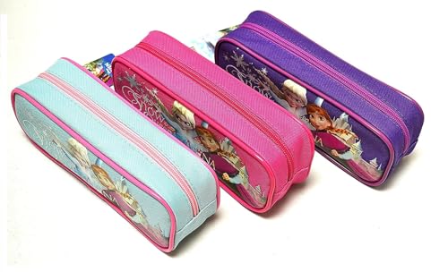 Image of Disney Frozen 1 Fabric Cases PencilCases with Assorted Designs and Colors and 12Pencils with Assorted Designs and Colors