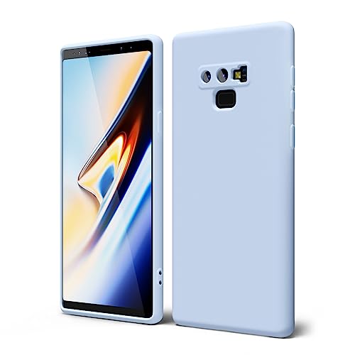 Coque Samsung Note 9 silicone haut de gamme oakxco bleu épuré