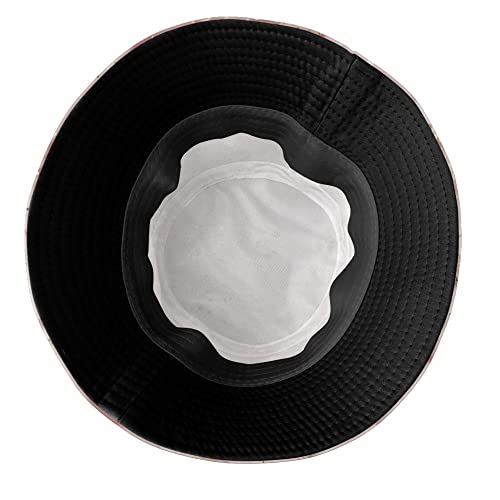 Image of Retro Jamaica Bucket Hat for Adult Fashion Doughnut Print Hat Travel Packable Sun Cap Outdoor Hat for Women and Men