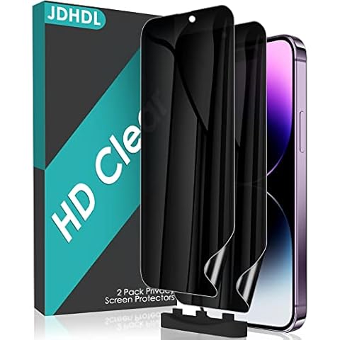 JDHDL [2 Pack for iPhone 14 Pro Max Privacy Screen Protector (NOT Glass), Anti-Spy Anti-Scratch Non-breakable Flexible Soft TPU Hydrogel Film Screen Protector for iPhone 14 Pro Max Cover