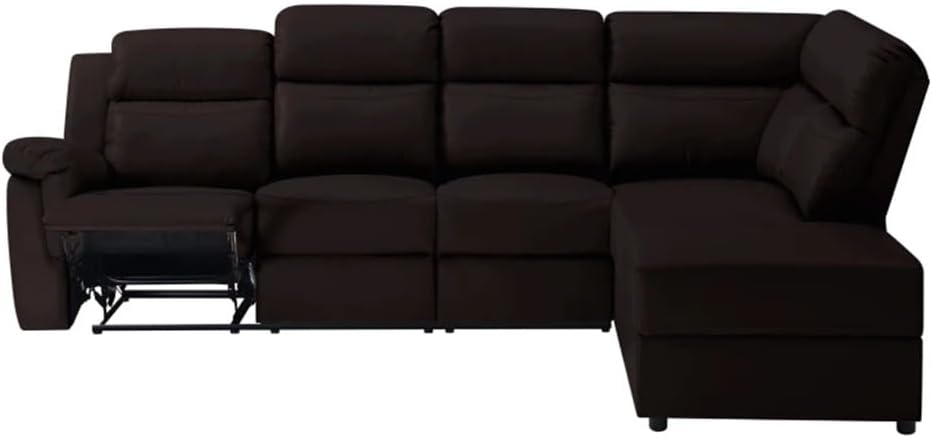 110.2 '' Manual Reclining Section Sofa,with Storage Space, Suitable for Living Rooms and Offices