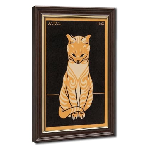 Toile chat de Julie De Graag décoration suspendue poétique pour amoureux des félins