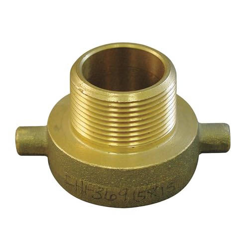 Fire Hose Adapter, NHxNPSH Male, Brass
