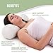 Healthex Cervical Neck Roll Pillow Cylinder Round Cushion Bolster Support for Sleeping Memory Foam and Bamboo Cover - Breathable, Hypoallergenic and Comfortable -Supports Effectively, Alleviates Pain